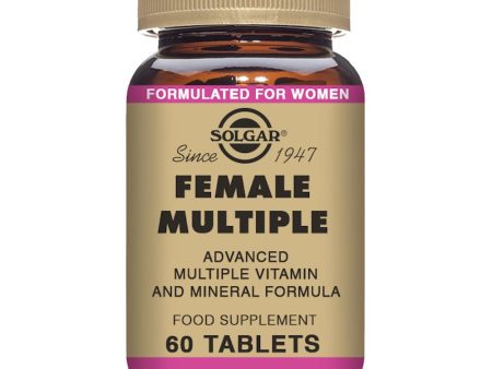 Solgar Múltiple Femenino, 60 Tabletas - Fórmula Multivitamínica, Mineral y Herbal para Mujeres - Fitonutriente Avanzado - Vegano, Sin Gluten, Sin Lácteos, Kosher - 20 Porciones Embalaje Deteriorado Online