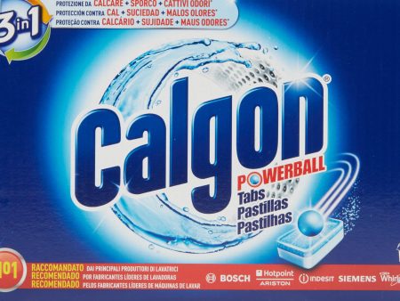 Pastillas Calgon Powerball para la Lavadora, Elimina Olores y Suciedad, 30 Unidades Embalaje Deteriorado Sale