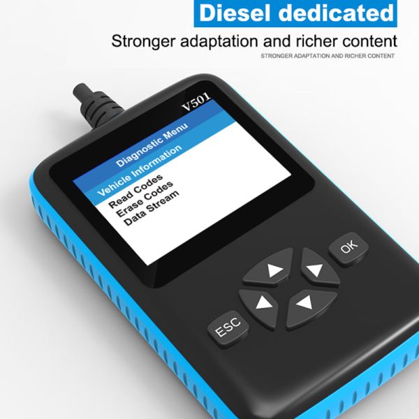 V501 OBD2 Car Truck Diesel Oil Diagnostic Tool Vehicle Engine Fault Code Reader Scanner Analyzer Sale