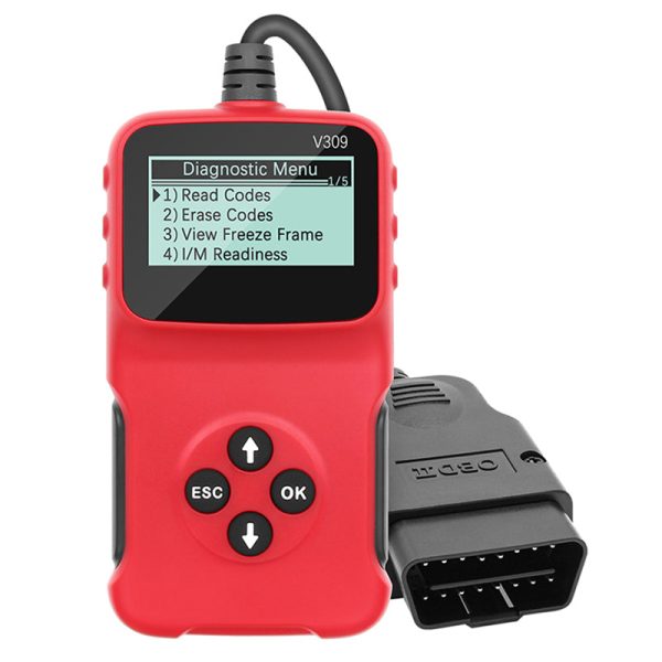 V309 Car Engine Scanner OBD2 ELM327 Vehicle Code Reader Diagnostic Analyzer Support Multiple Languages For Discount