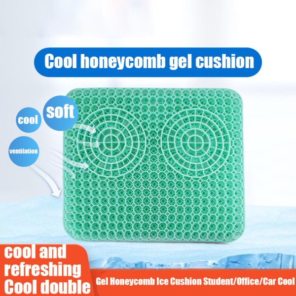 Cooling Breathable Car Seat Cushion Summer Anti-fatigue Honeycomb Soft PVC Chair Pad on Sale