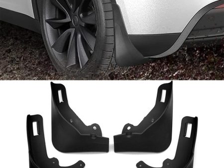 4PCS No Drilling Car Front and Rear Wheel Fender Mud Flap Mud Guard for Tesla Model Y Discount