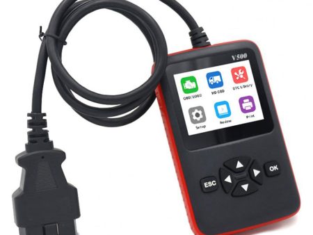 V500 Car Vehicle ELM327 OBD2 Engine Fault Code Reader Diesel Oil Diagnostic Tool Scanner Analyzer For Sale