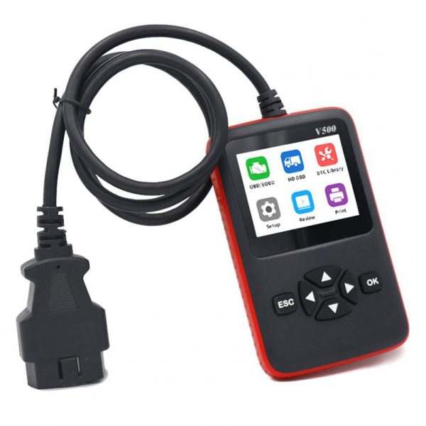 V500 Car Vehicle ELM327 OBD2 Engine Fault Code Reader Diesel Oil Diagnostic Tool Scanner Analyzer For Sale