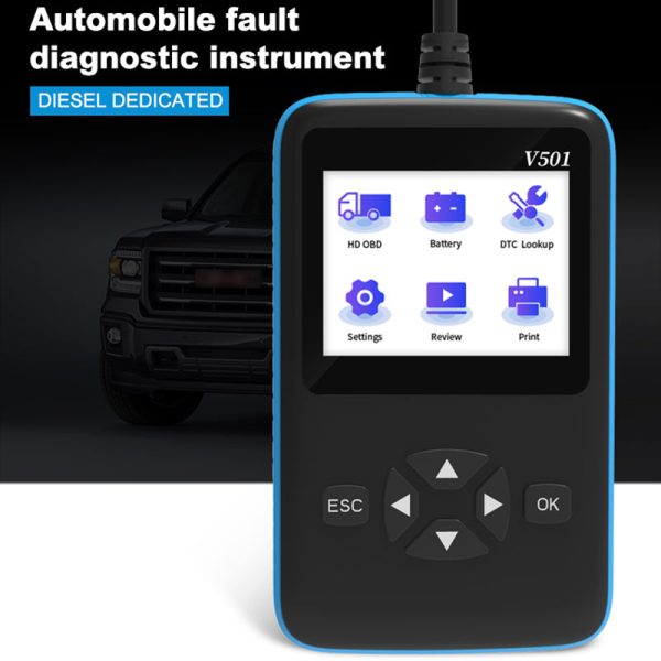 V501 OBD2 Car Truck Diesel Oil Diagnostic Tool Vehicle Engine Fault Code Reader Scanner Analyzer Sale