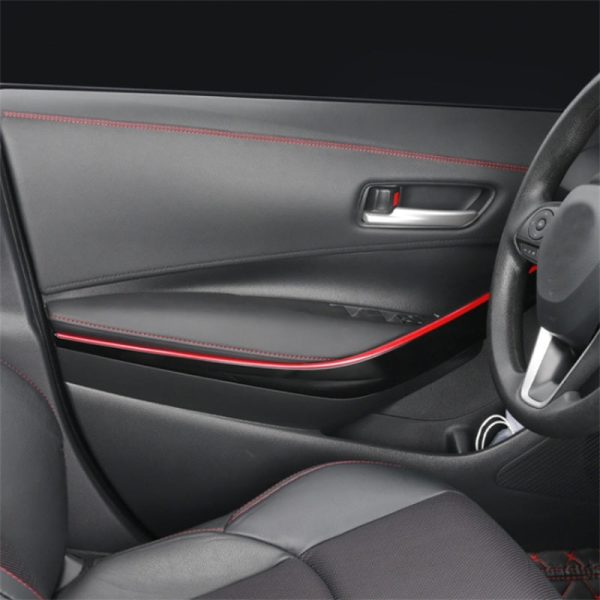 8m Car Interior Trim Strip Automobile Center Console PU Leather Adhesive Decorative Strip Fashion