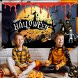 Pancarta de Halloween Infreecs 180 x 150 cm, Decoración Extra Grande para Fiesta de Halloween Discount