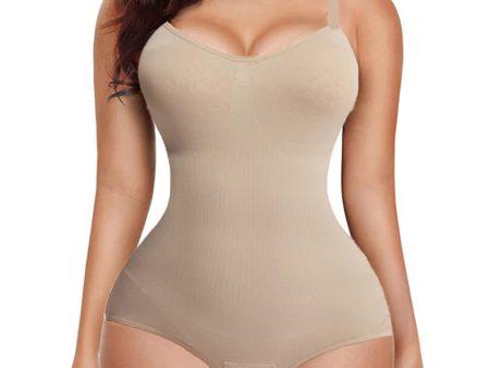 Talla: L - Body moldeador para mujer WEISANGMI con tirantes ajustables y cuello en V Online Sale