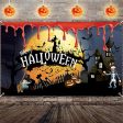 Pancarta de Halloween Infreecs 180 x 150 cm, Decoración Extra Grande para Fiesta de Halloween Discount