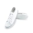 Talla: 40 - Zapatillas bajas de lona para mujer con cordones de moda, ligeras y transpirables, Blanco Hot on Sale